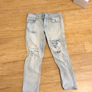 American Eagle Cropped Boyfriend Jeans